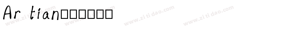 Ar tian字体转换